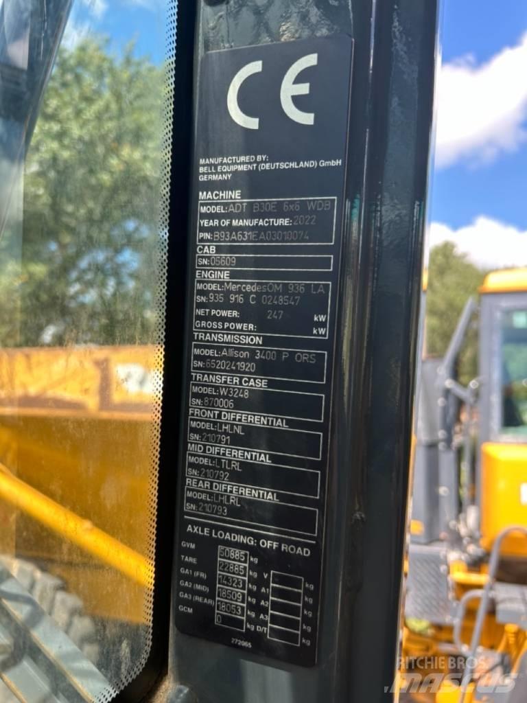 Bell B30E Knik dumptrucks