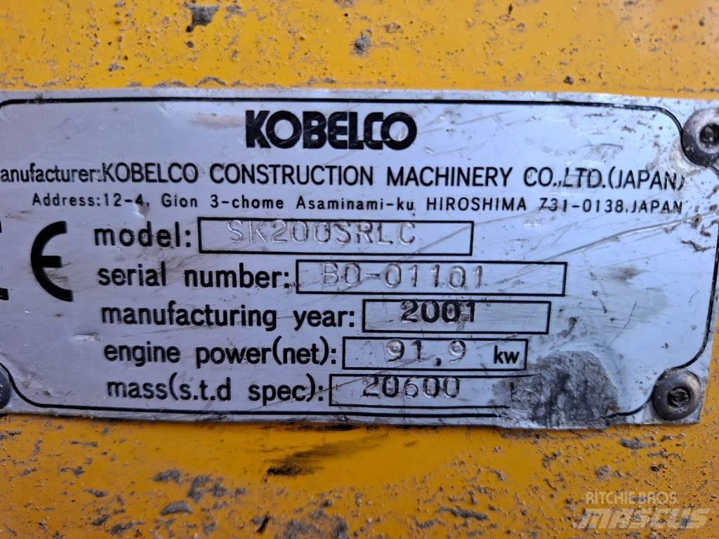 Kobelco SK200SRLC Rupsgraafmachines