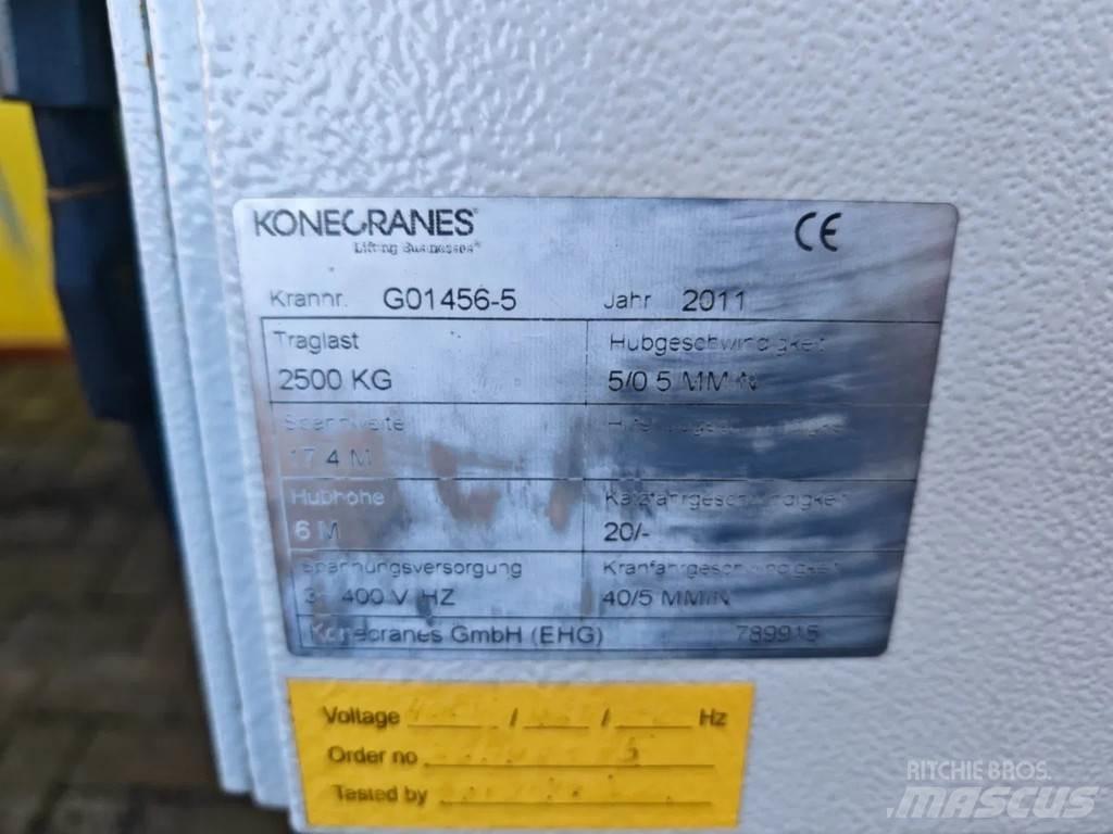 Konecranes 2.5 Ton Bovenloopkranen en portaalkranen
