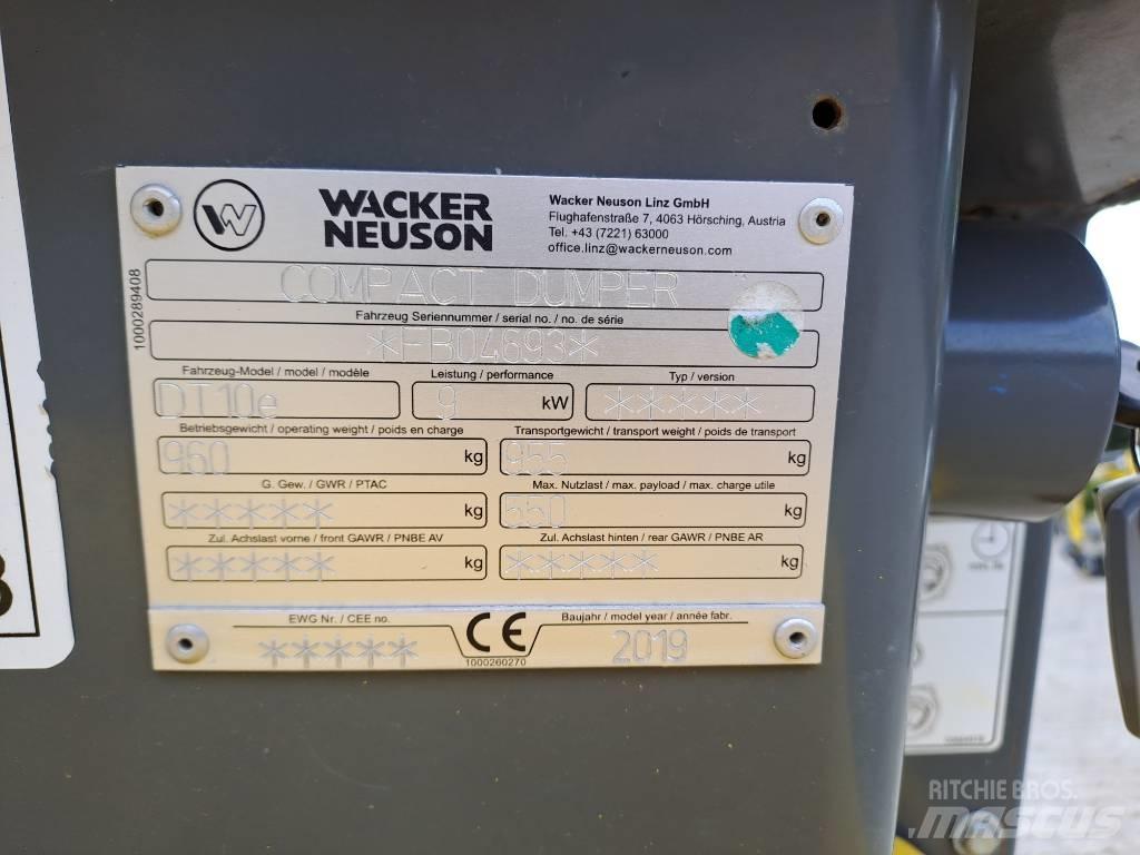 Wacker Neuson DT10e Rupsdumpers