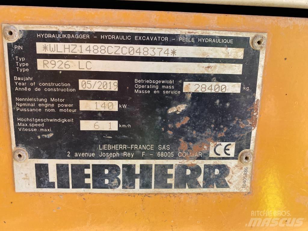 Liebherr R 926 Rupsgraafmachines