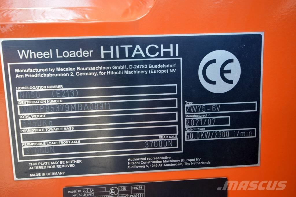 Hitachi ZW 75-6 Wielladers