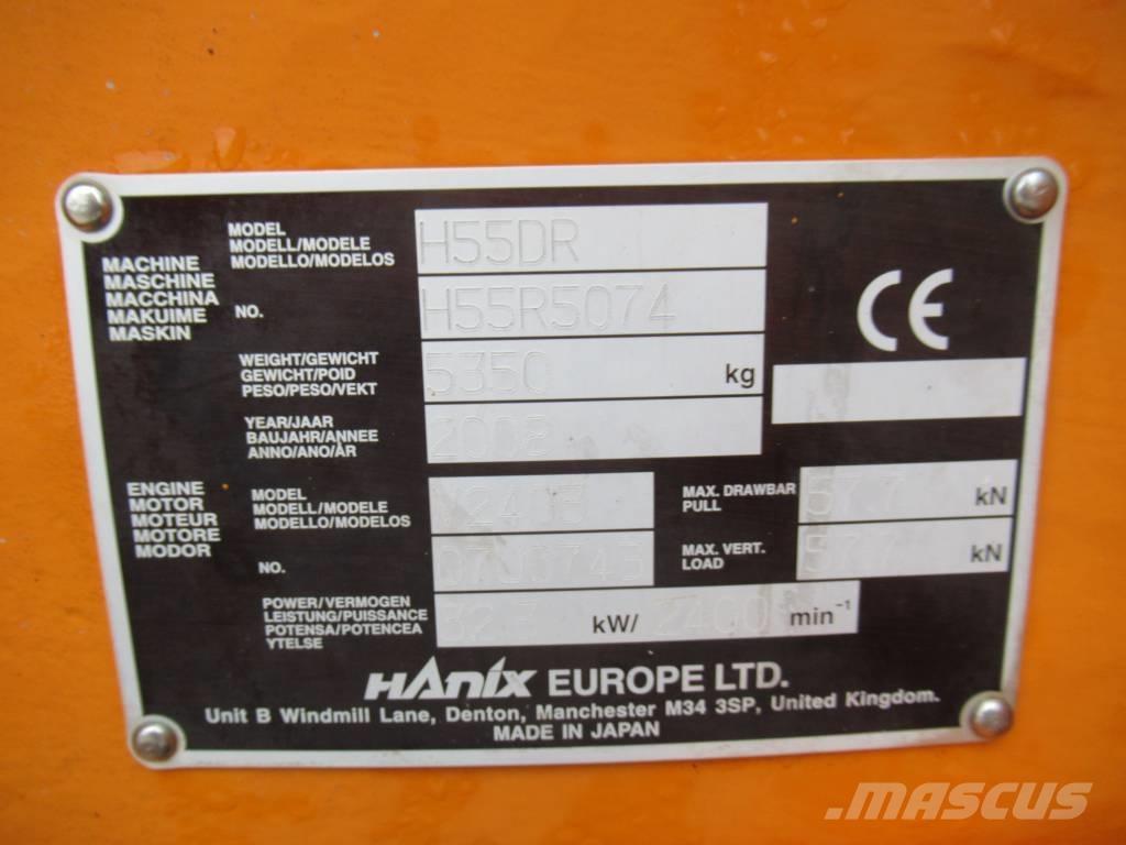 Hanix H 55 DR Minigraafmachines < 7t