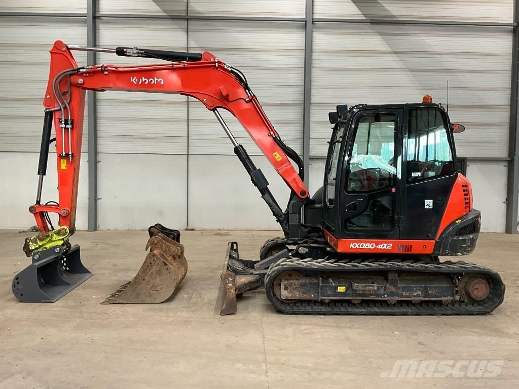 Kubota KX 080-4 A 2 Midigraafmachines 7t - 12t