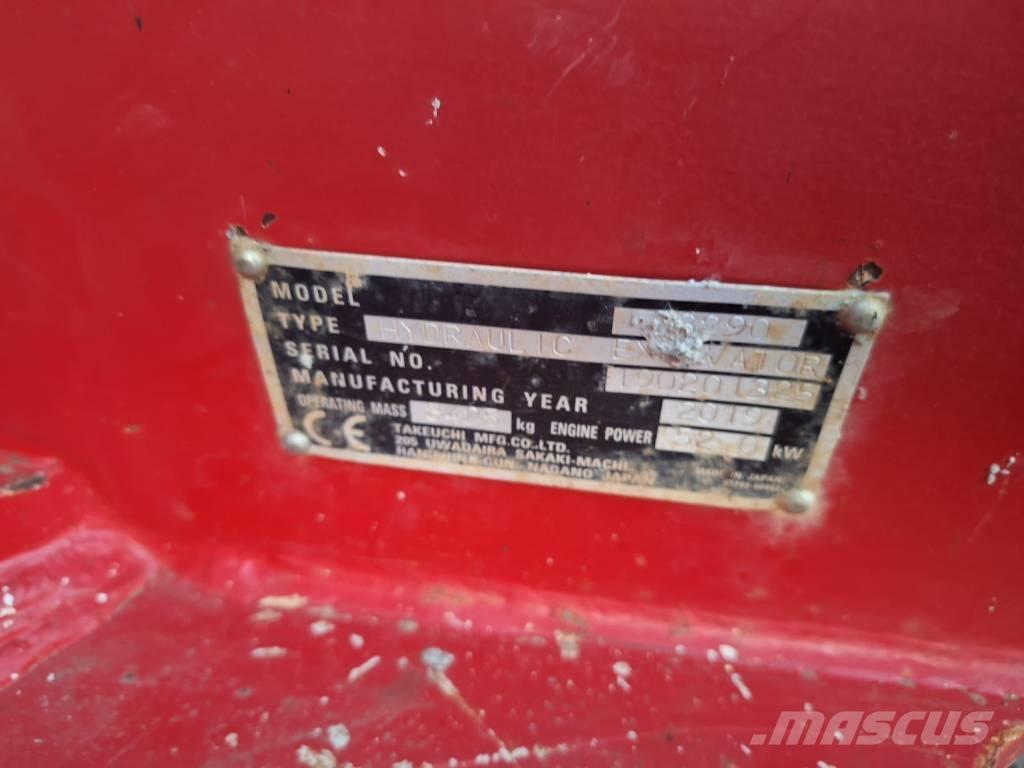 Takeuchi TB 290 Midigraafmachines 7t - 12t
