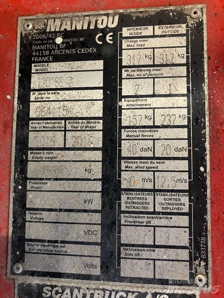 Manitou 120SE Schaarhoogwerkers