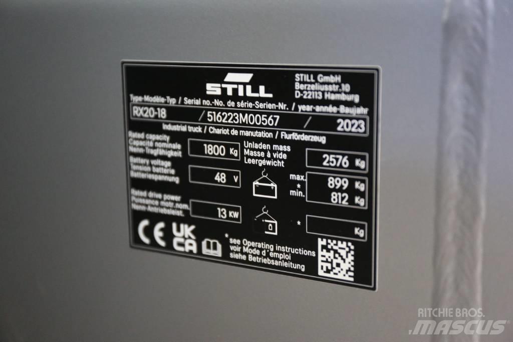 Still RX20-18 Elektrische heftrucks