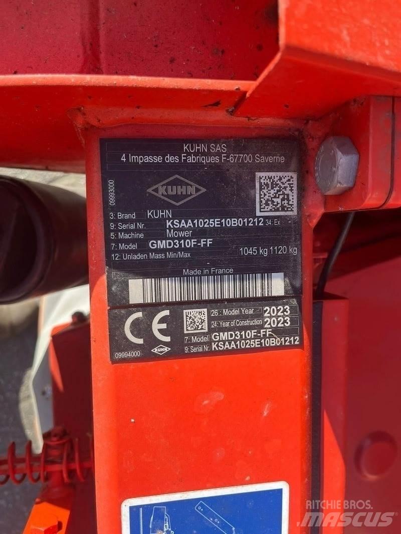 Kuhn GMD 310F Maaikneuzers