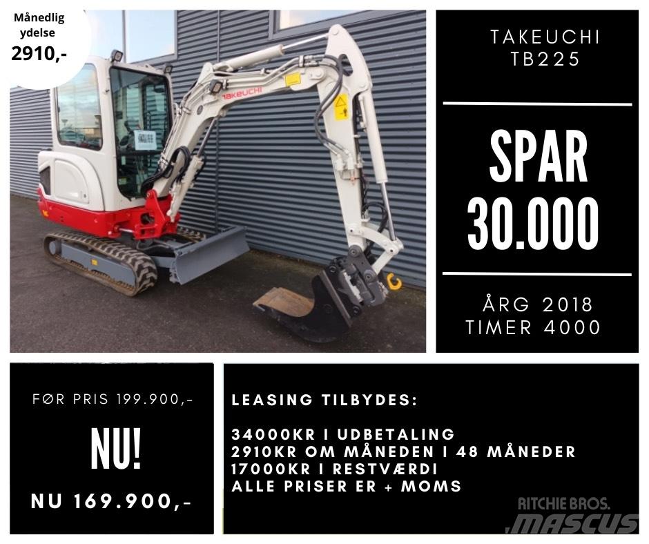 Takeuchi tb225 Minigraafmachines < 7t