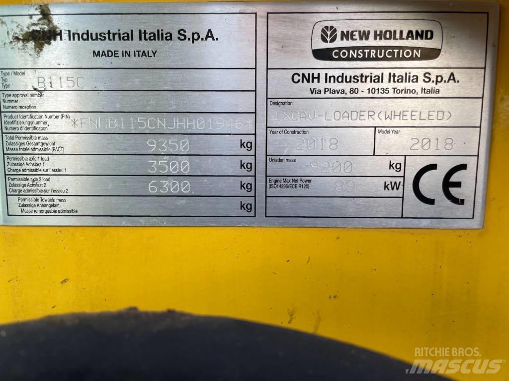 New Holland B115C Graaf-laadcombinaties