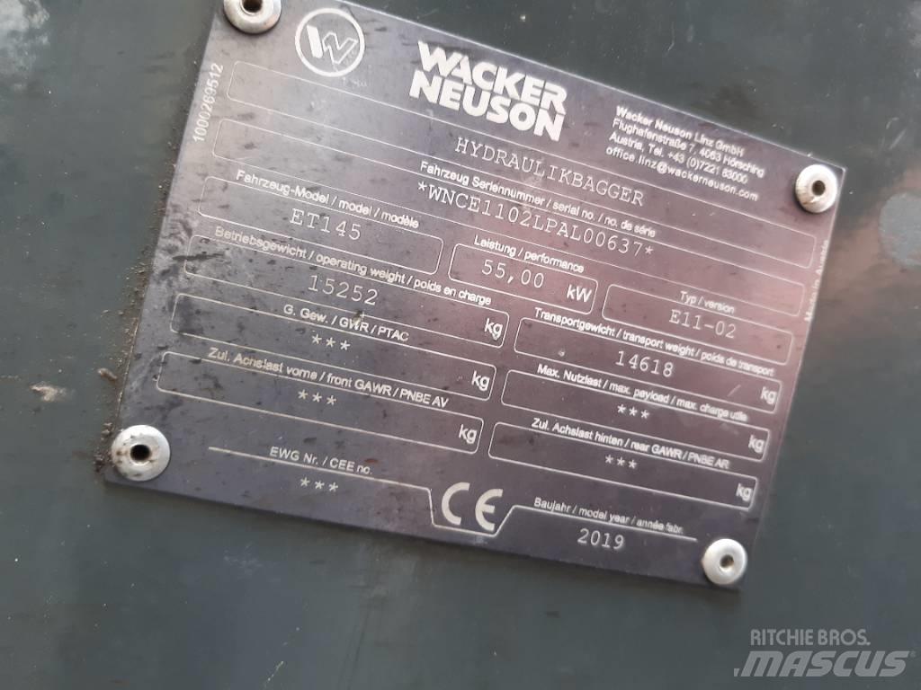 Wacker Neuson ET145 Rupsgraafmachines