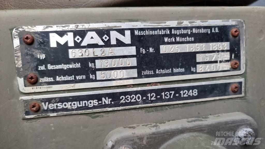 MAN 630 Bakwagens met gesloten opbouw