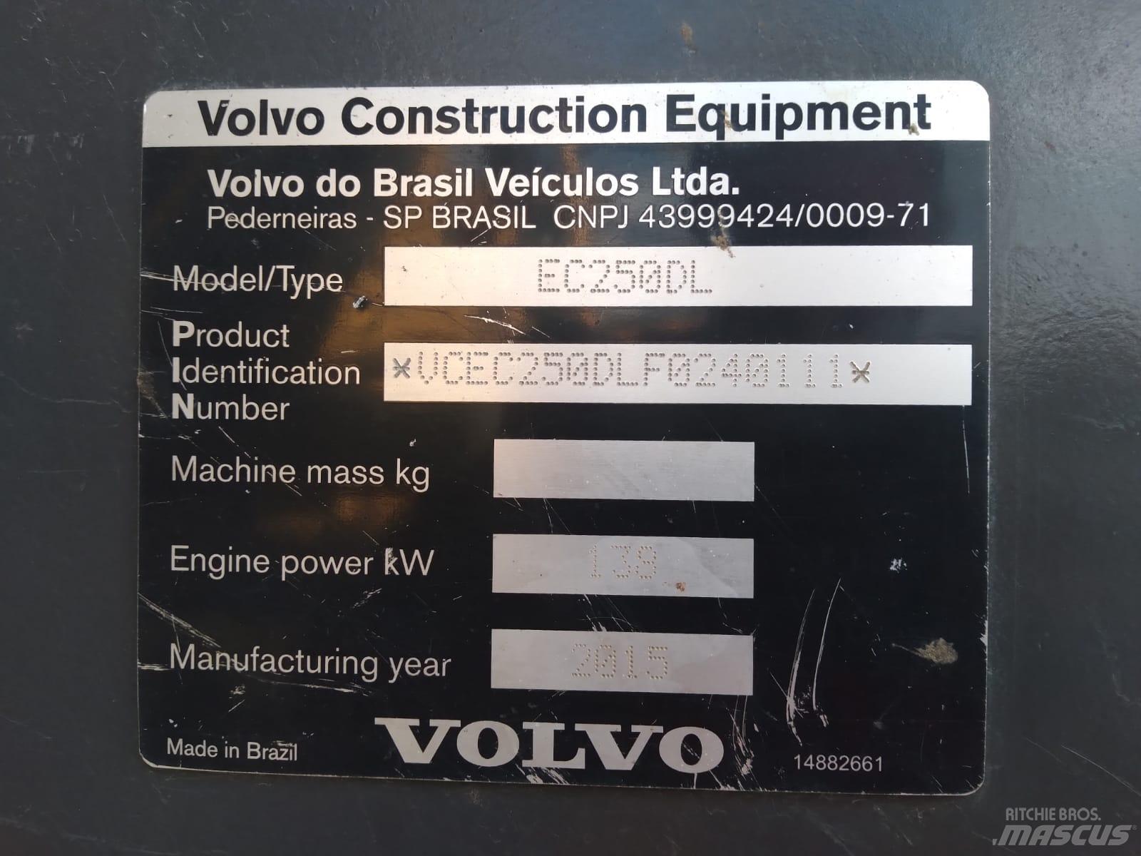 Volvo EC 250 D L Rupsgraafmachines