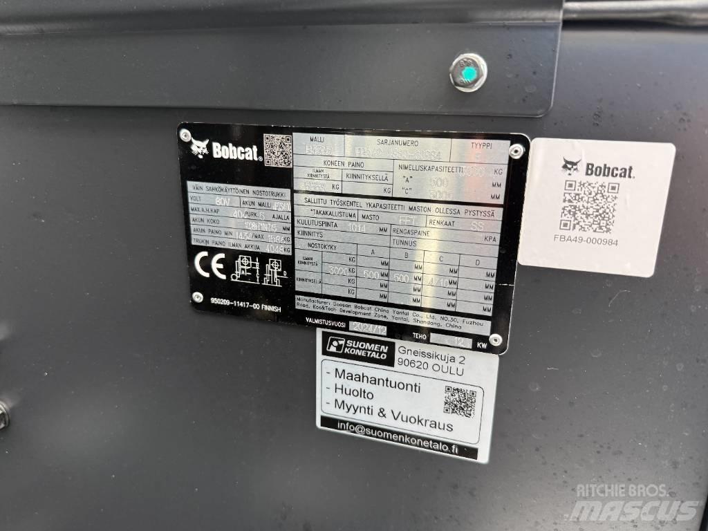 Bobcat B35NS Trukki Elektrische heftrucks