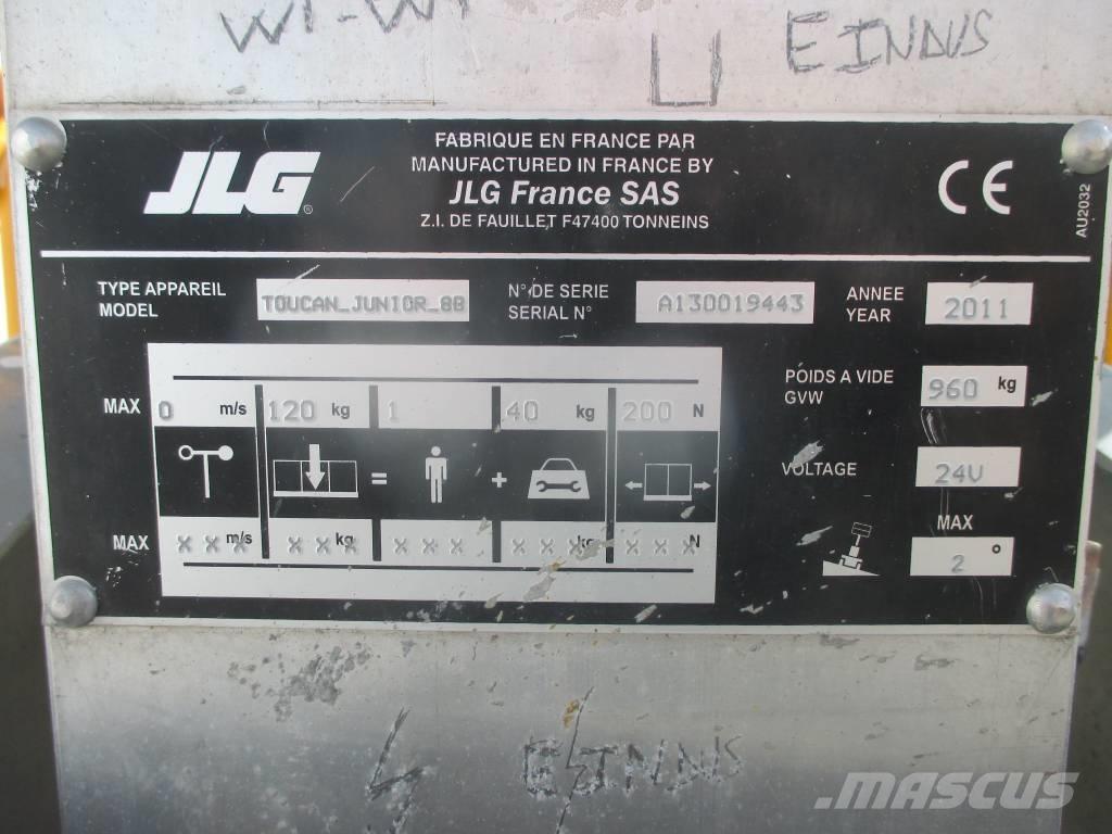 JLG Toucan Junior 8 Personenliften en invalideliften