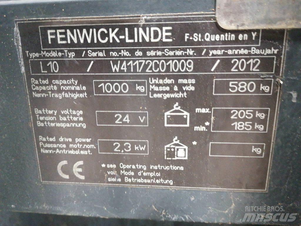 Linde L10 Stapelaar meeloop
