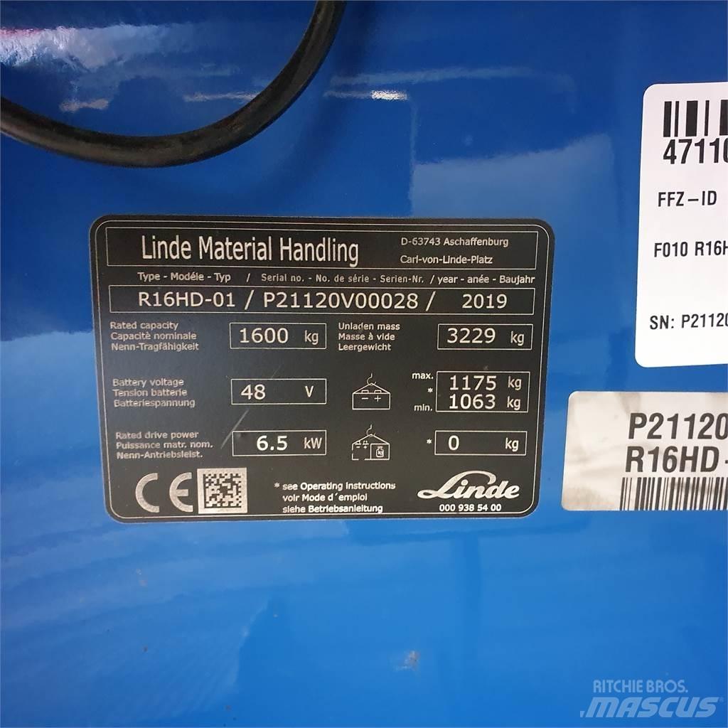 Linde R16HD Reachtruck voor hoog niveau