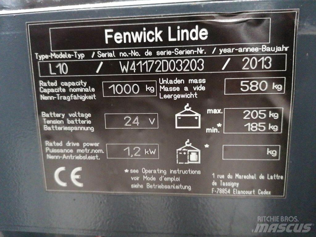 Linde L10 Stapelaar meeloop