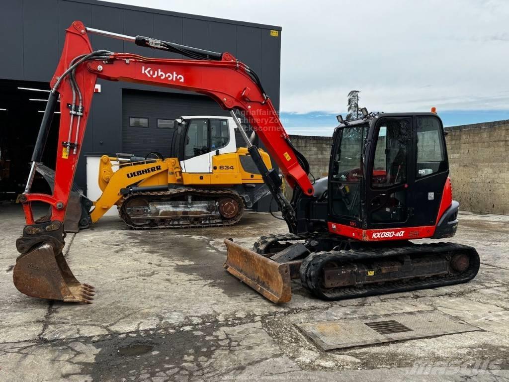 Kubota KX 080-4 Midigraafmachines 7t - 12t