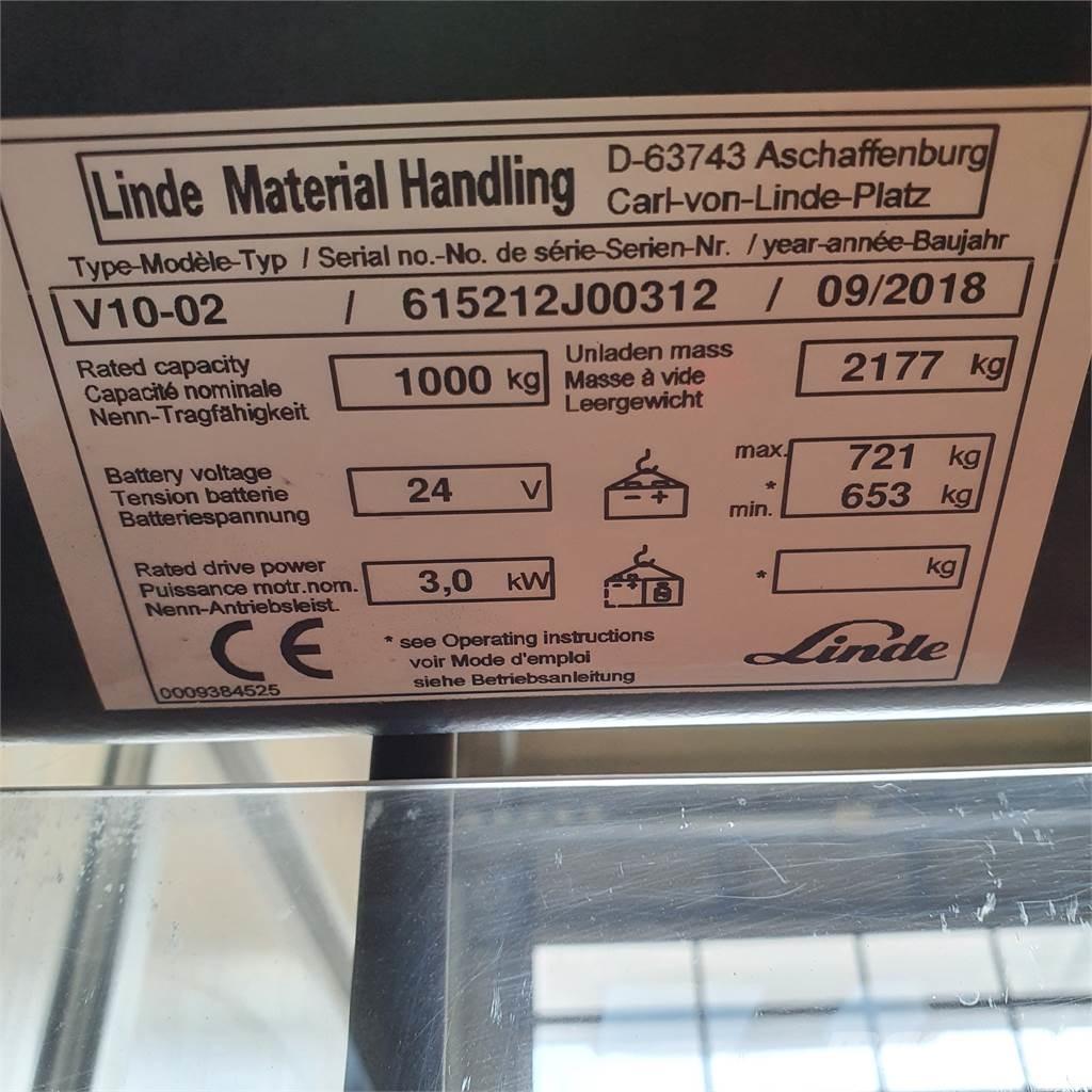 Linde V10 Orderpicker voor hoog niveau