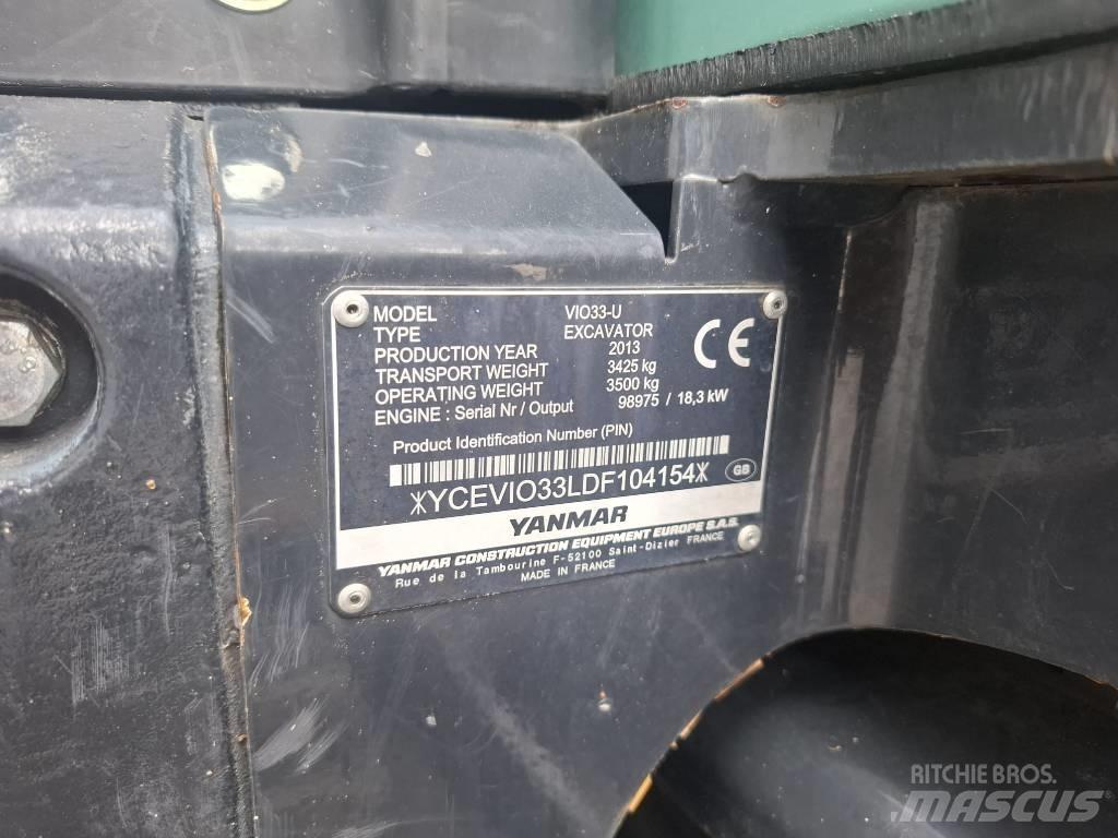 Yanmar Vio 33 U Minigraafmachines < 7t