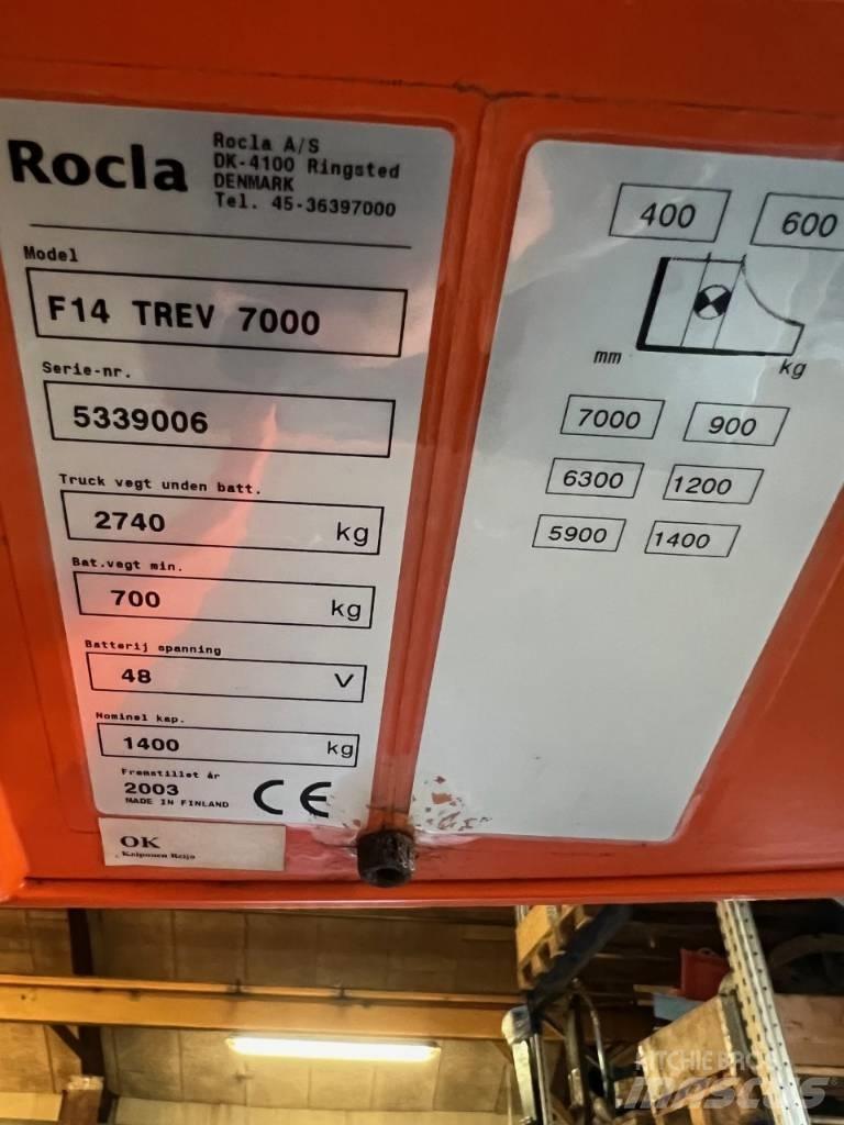 Rocla F 14 Trev 7000 Reachtruck voor hoog niveau