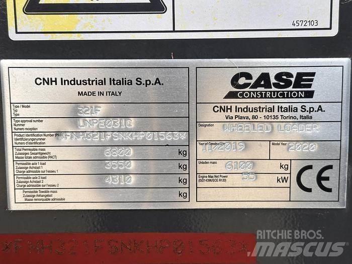 CASE 321F Wielladers