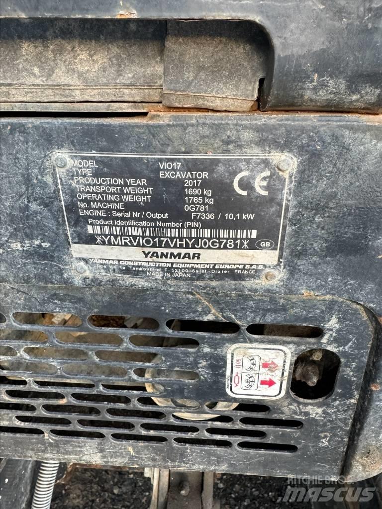 Yanmar Vio 17 Minigraafmachines < 7t