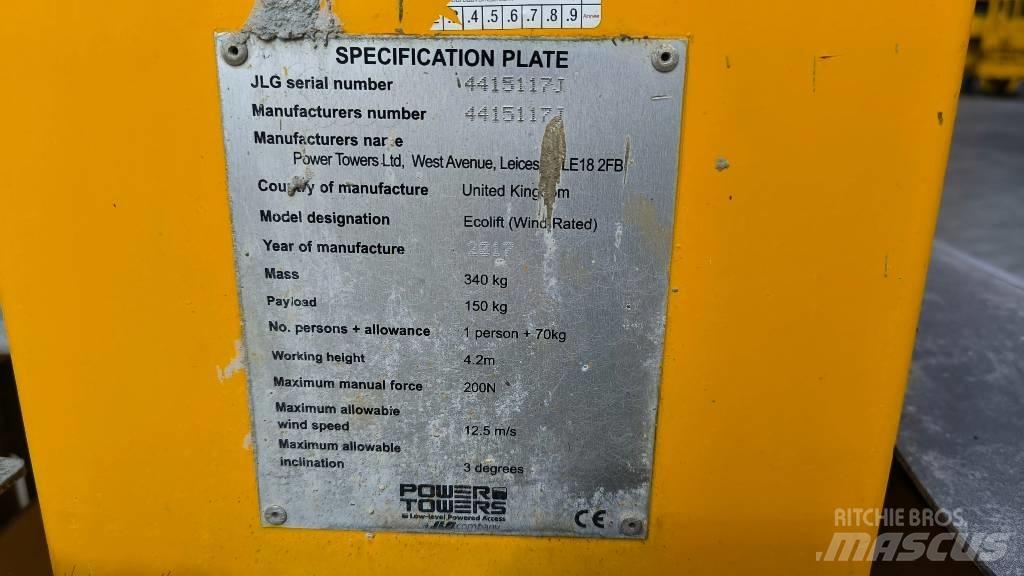 JLG Ecolift Manuele lift