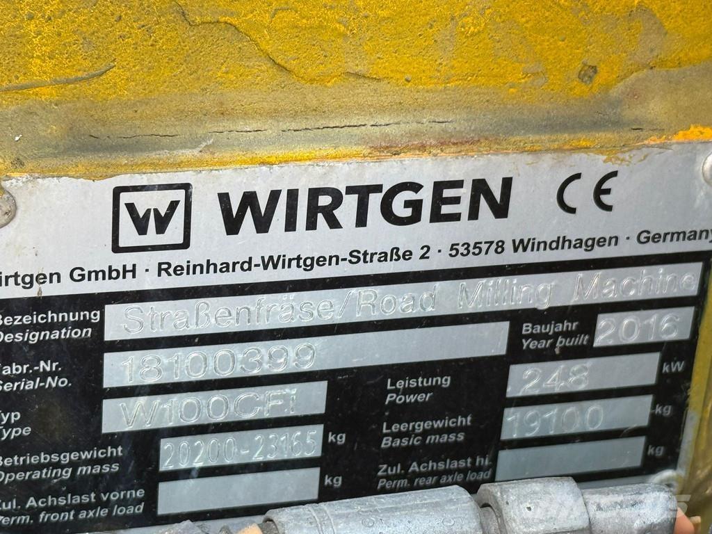 Wirtgen W100CFI Asfaltfrezen