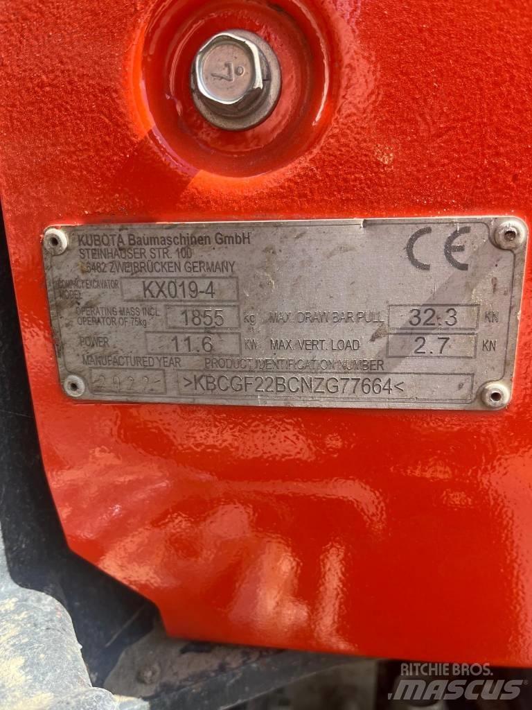 Kubota KX 019-4 Minigraafmachines < 7t
