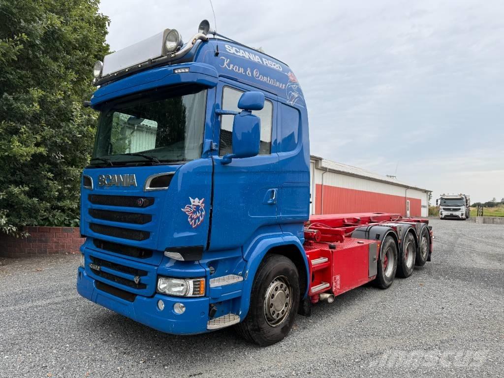 Scania R520 8x4 Containertrucks met kabelsysteem