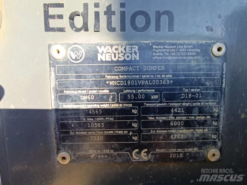 Wacker Neuson DW 60 Mini Dumpers