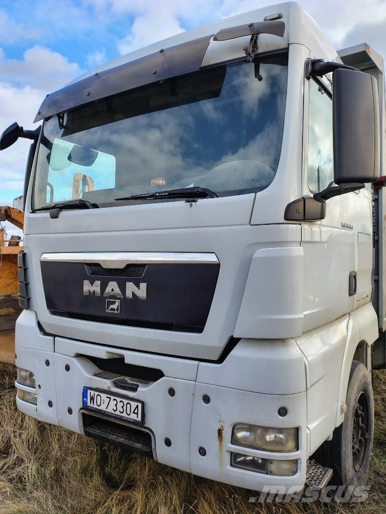 MAN TGX 33.580 Vlakke laadvloer met kraan