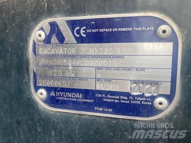 Hyundai HX 235 LCRD Rupsgraafmachines