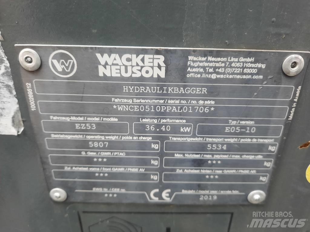 Wacker Neuson EZ 53 Minigraafmachines < 7t