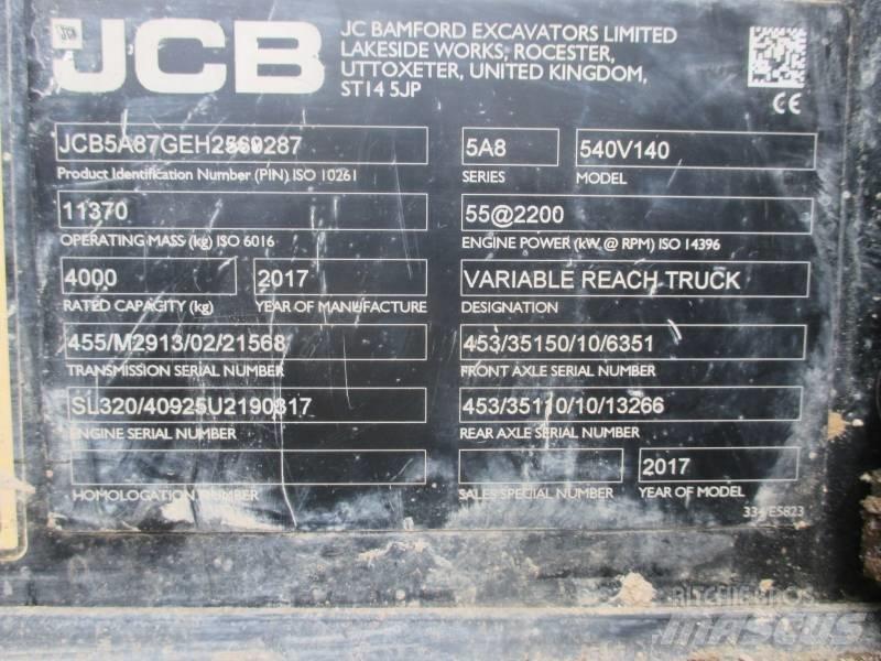 JCB 540-140 Verreikers