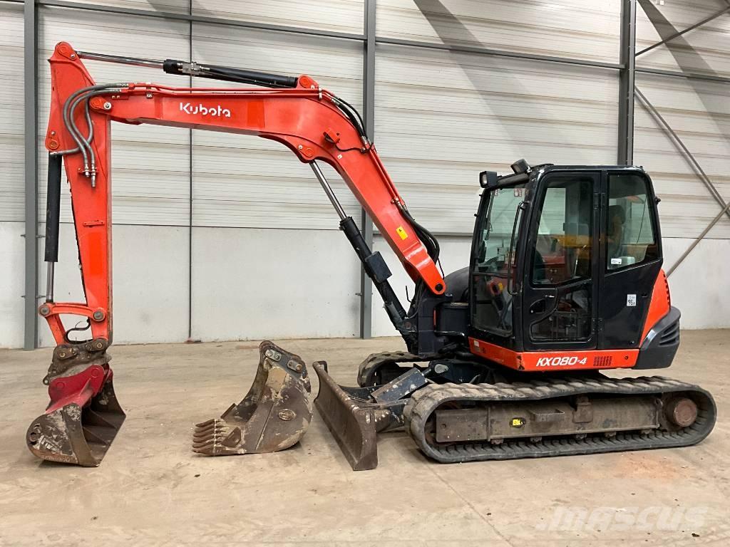 Kubota KX 080-4 Midigraafmachines 7t - 12t