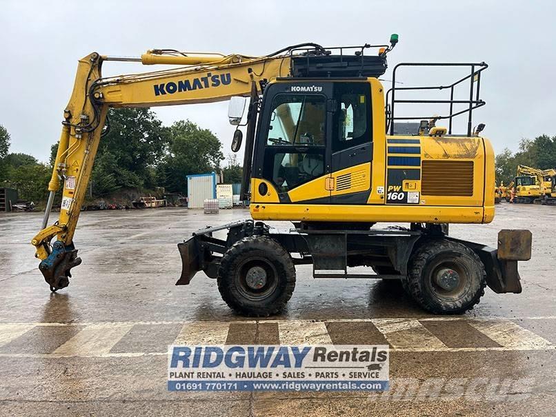 Komatsu PW 160 Wielgraafmachines