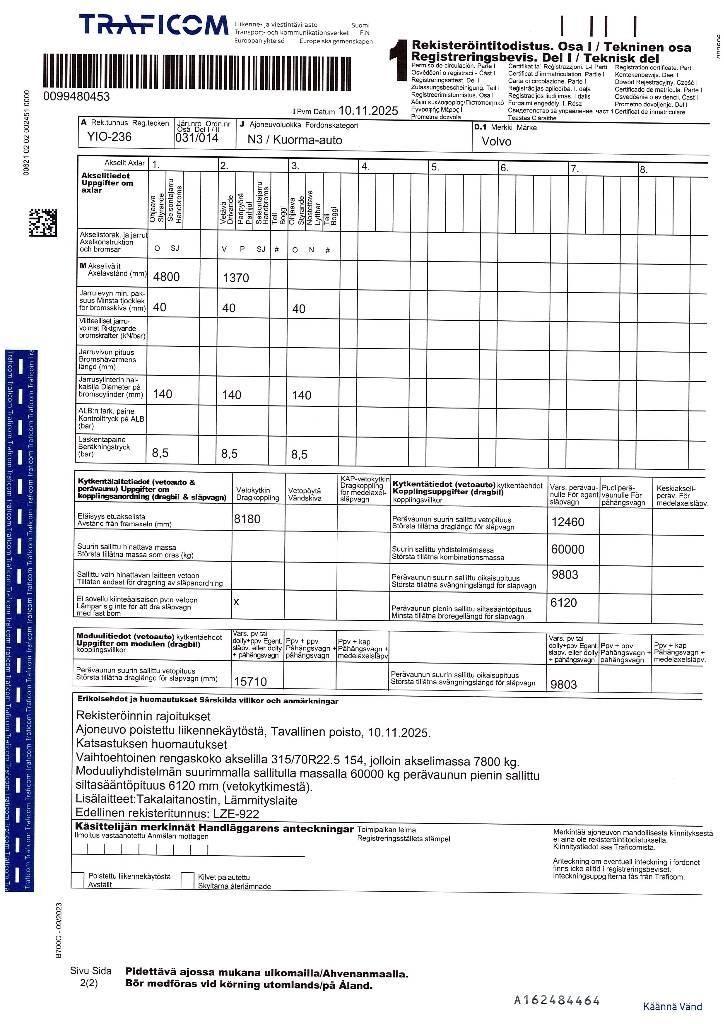 Volvo FH 13 Bakwagens met gesloten opbouw