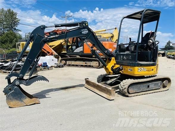 John Deere 27D Minigraafmachines < 7t