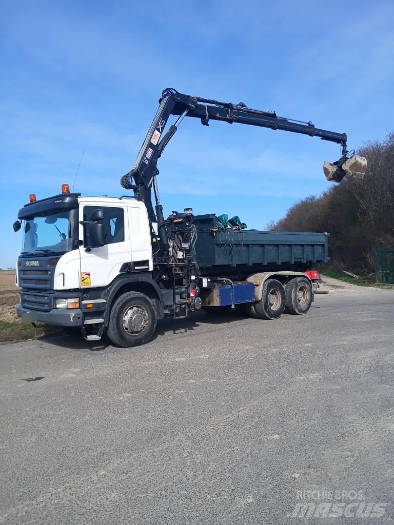Scania P 400 Vrachtwagen met containersysteem