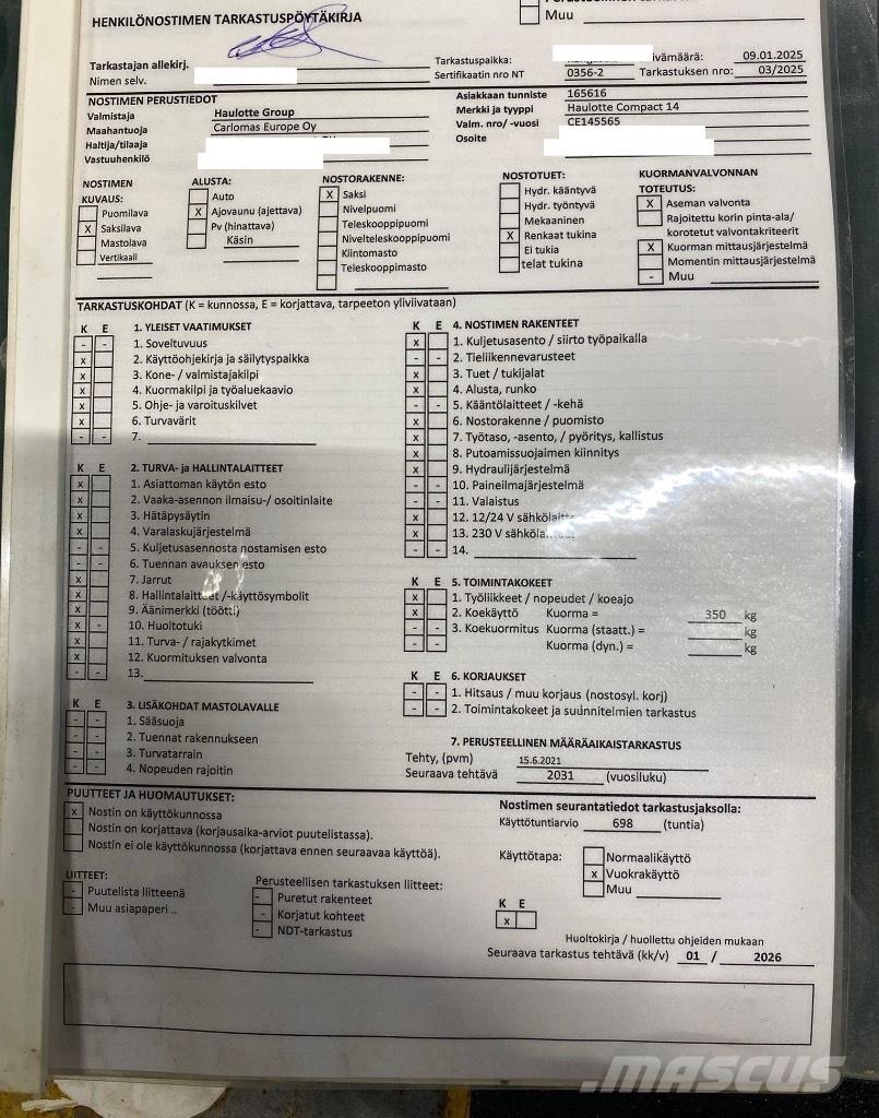 Haulotte Compact 14 Schaarhoogwerkers