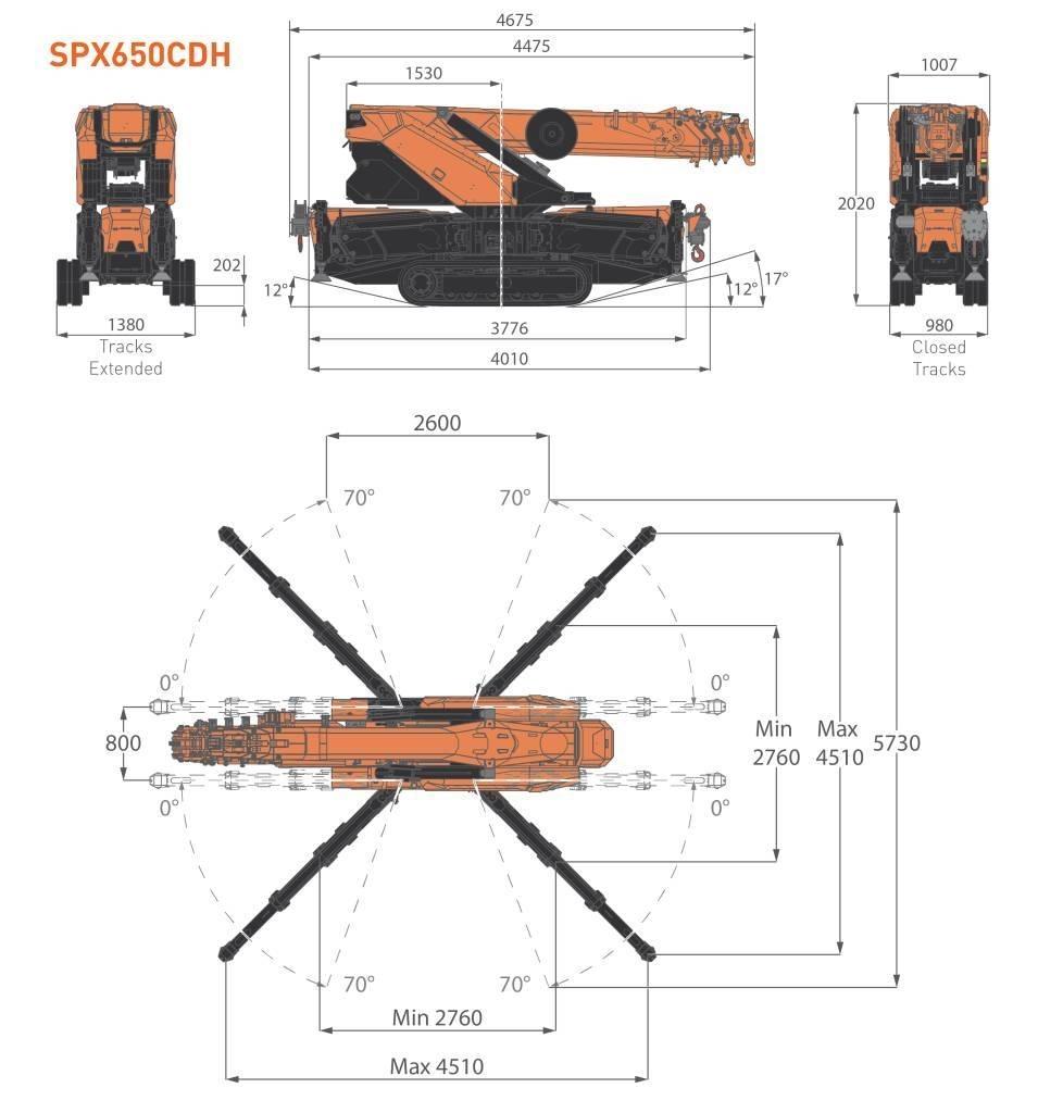 Jekko SPX650CDH Mini hijskraan