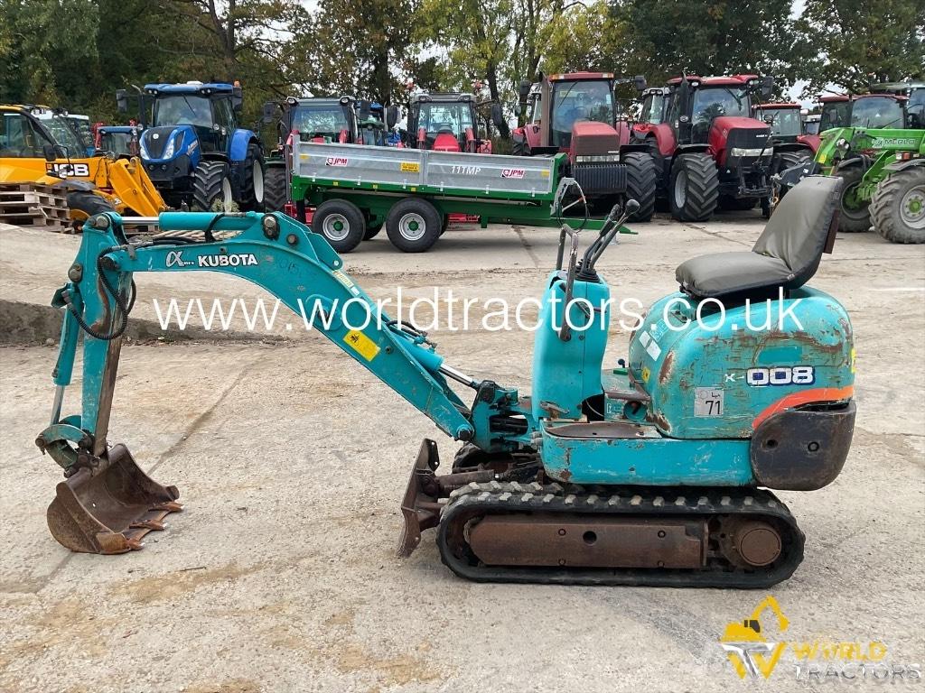Kubota K 008 Minigraafmachines < 7t