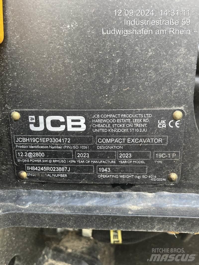 JCB 19C-1 Minigraafmachines < 7t