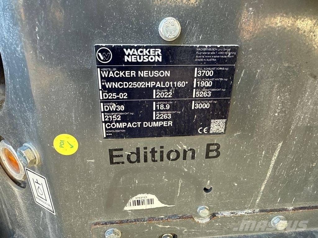 Wacker Neuson DW30 Mini Dumpers