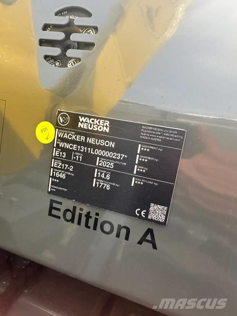 Wacker Neuson EZ 17 Minigraafmachines < 7t