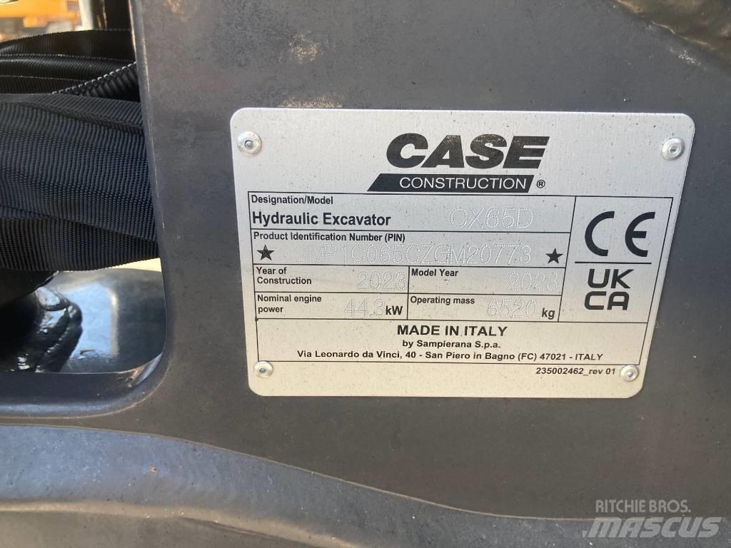 CASE CX65D Minigraafmachines < 7t