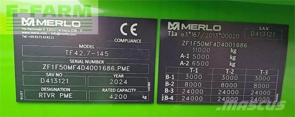 Merlo tf 42.7 - 145 Verreikers voor landbouw